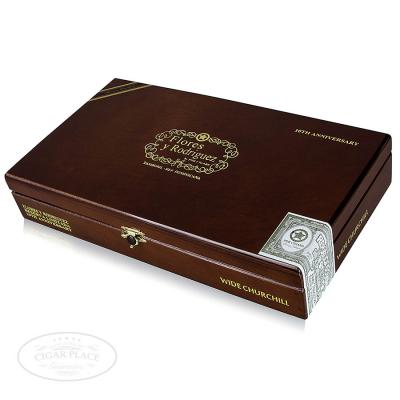 PDR Flores y Rodriguez 10th Anniversary Wide Churchill Cigars Box