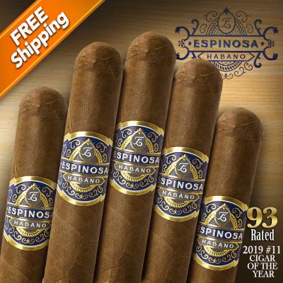 Espinosa Habano No. 4 Robusto Pack of 5 Cigars 2019 #11 Cigar of the Year-www.cigarplace.biz-32