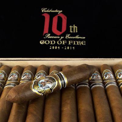 God of Fire 2014 Serie Aniversario 56 Cigars Box