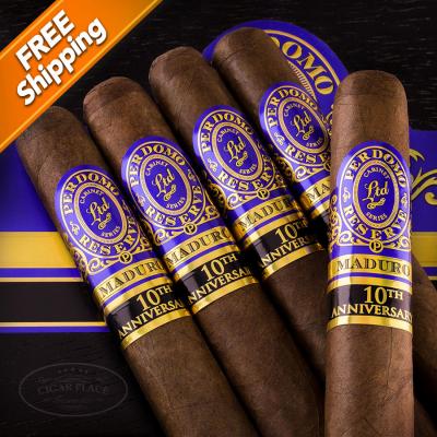 Perdomo Reserve 10th Anniversary Maduro Super Toro Pack of 5 Cigars-www.cigarplace.biz-32