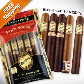Brick House Toro Sampler Fresh Pack of 5 Cigars-www.cigarplace.biz-20