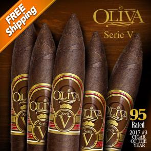 Oliva Serie V Belicoso Pack of 5 Cigars 2017 #3 Cigar of the Year-www.cigarplace.biz-22