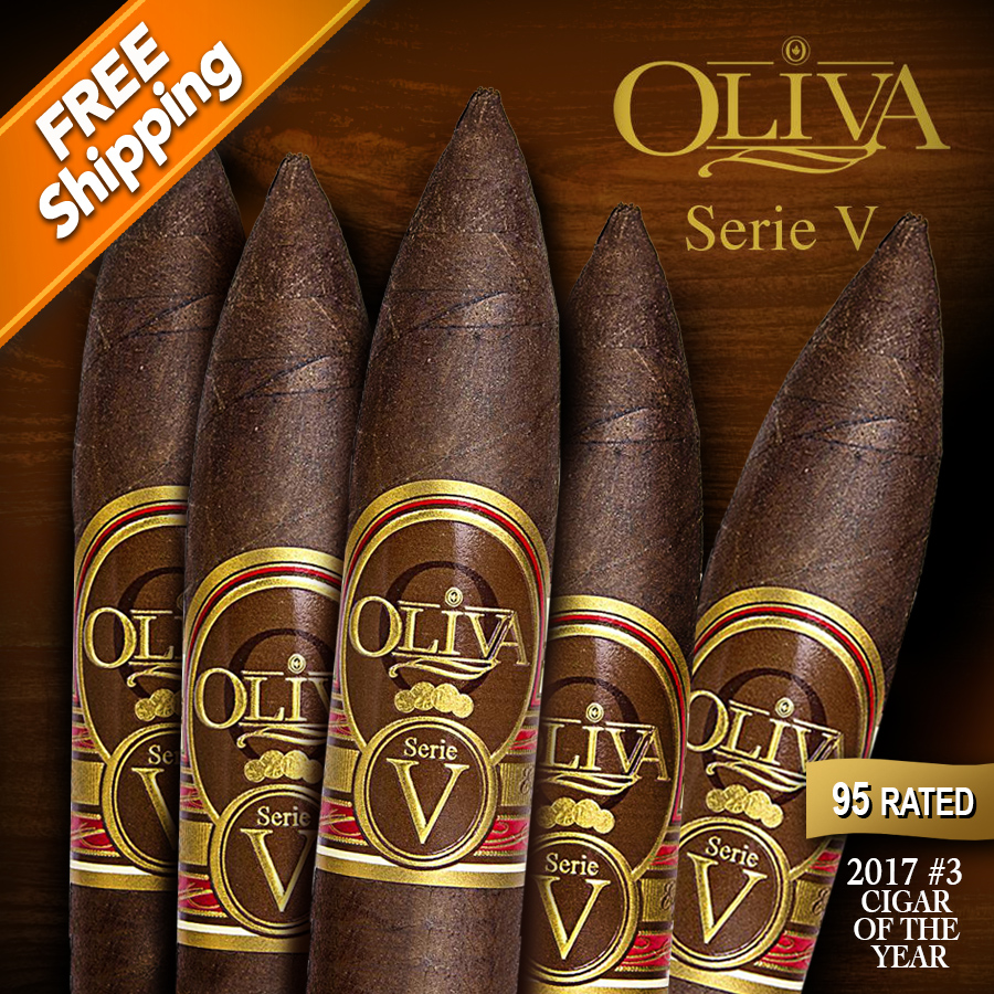 Oliva Serie V Belicoso Pack of 5 Cigars - 2017 #3 Cigar of the Year