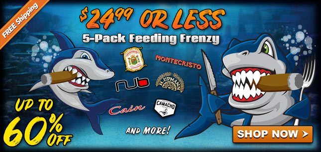 24.99 or less Feeding Frenzy Fivers